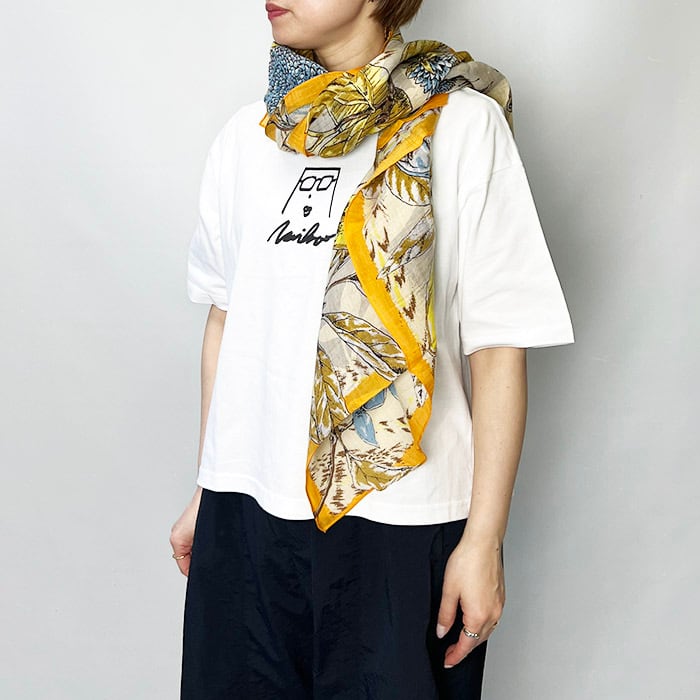 manipuri マニプリ コットンシルクストール120コラージュ manipuri マニプリ コットンシルクストール120コラージュ