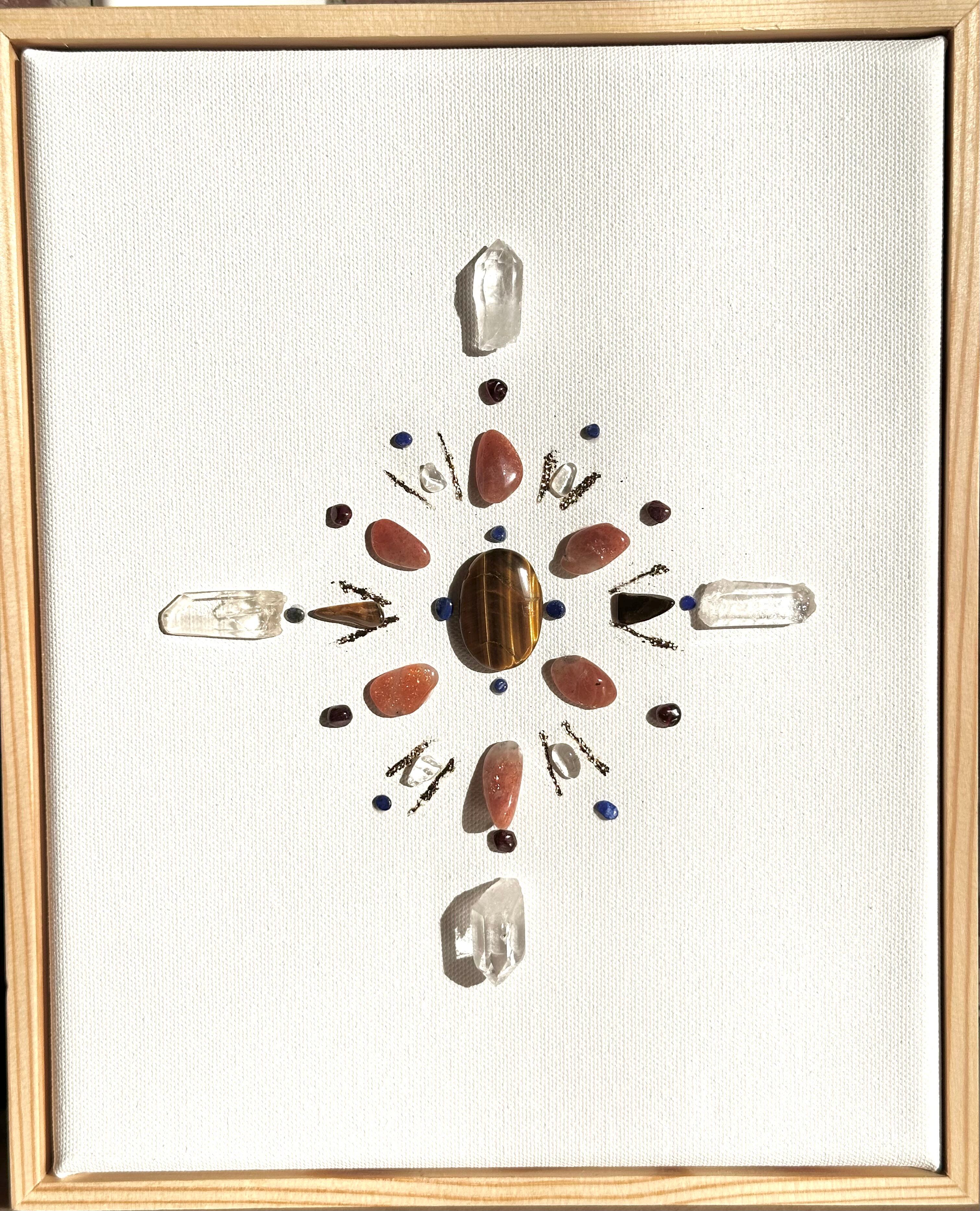 【奇跡の万能石】クリスタルクォーツ　◆本格祈祷済　浄化　純粋　万能　直感　明晰 Prosperity Eye】クリスタルグリッド 天然石アート | s'harmoniser