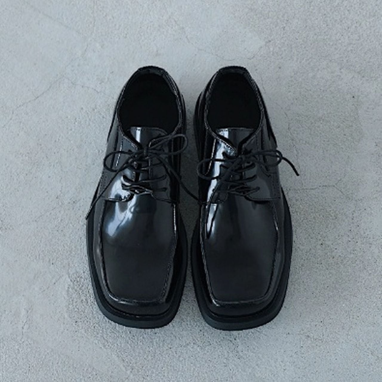 Square-toe leather shoes(MT1363)