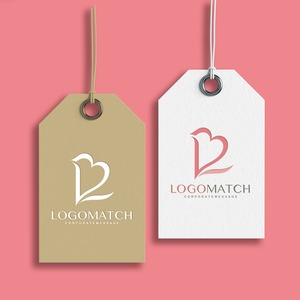 優しいハートとLのロゴ