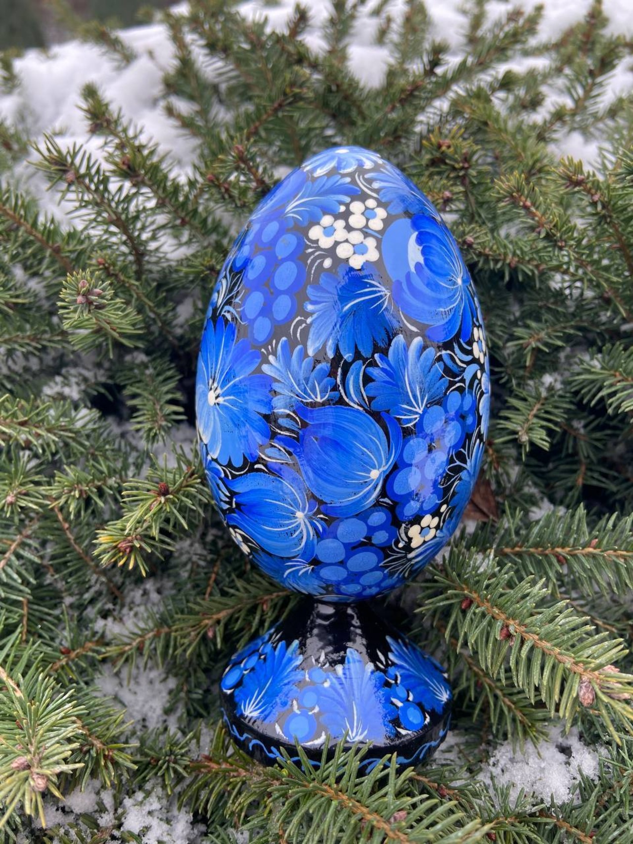 プィサンカ・スタンド付き（イースター・エッグ）16 cm（ホロベッツ作） - 9