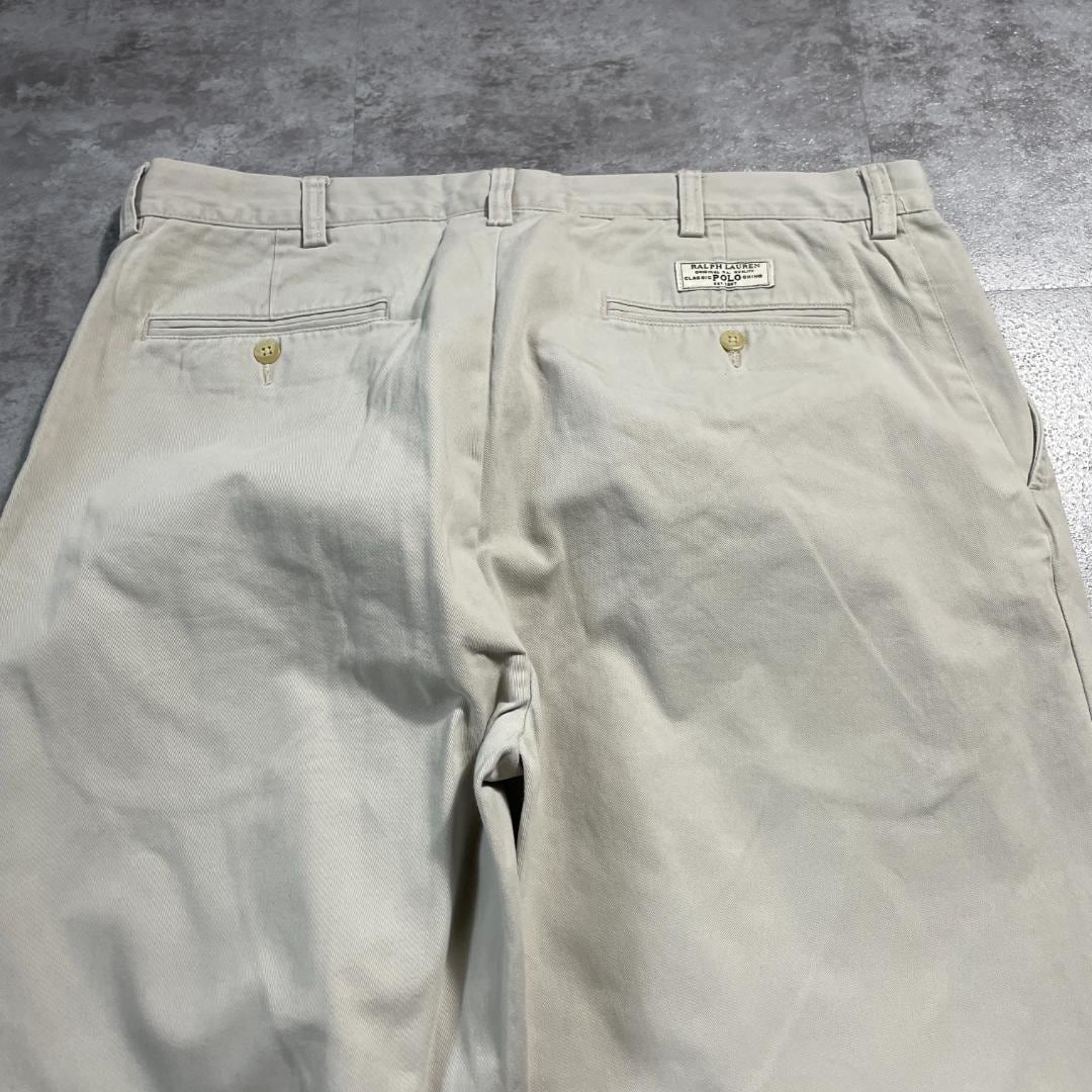 00s Polo by Ralph Lauren 36/30 ホワイトチノパンツ | ib2