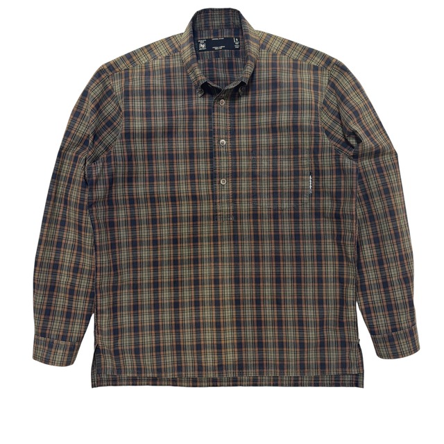 古着 ヒステリックグラマー HYSTERIC GLAMOUR プルオーバー チェック柄 ボタンダウンシャツ クリーニング済 メンズS 実寸M