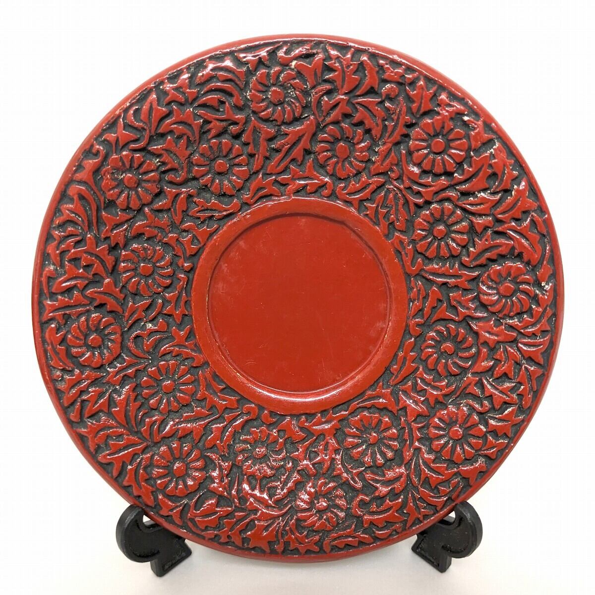 仙台堆朱・茶托・7客揃・伝統工芸・No.230525-29・梱包サイズ60