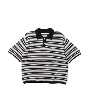 HORIZON KNIT POLO（BLACK）