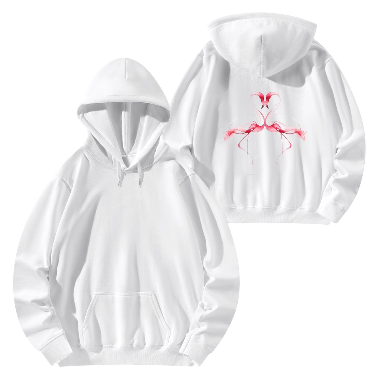 Unisex Front & Back Printing Cotton Hoodie 4806