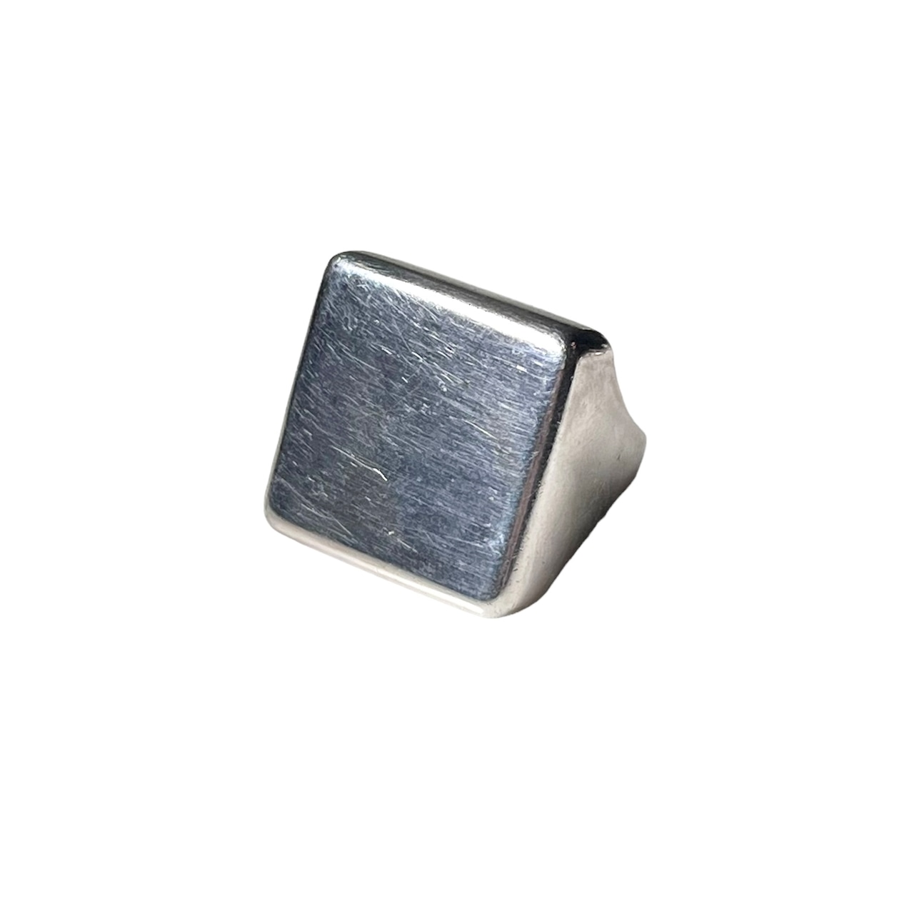 GEORG JENSEN silver square signet ring "593 D" "Aria"