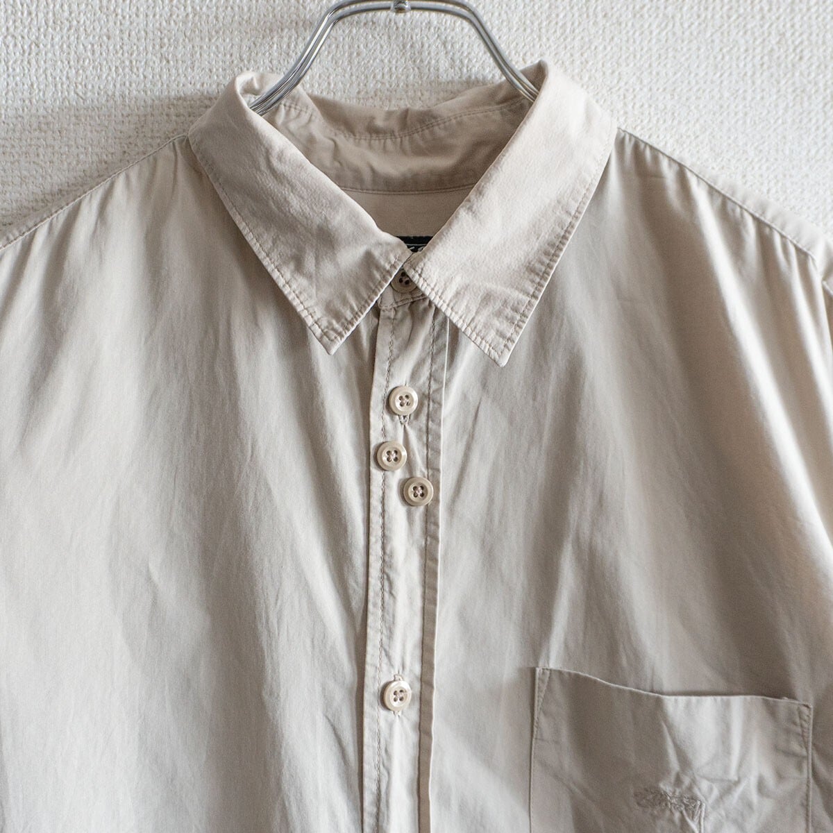 00s】OLD STUSSY【ギャルソン ランダムボタン シャツ 】XL