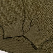 Christian Dior クリスチャンディオール タートルネック ウールニット セーター 46 /グリーン系/イタリア製/Y-TK-03/ビンテージ