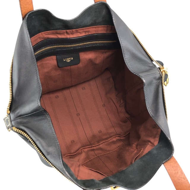 LOEWE ロエベ ショルダーバッグ ブラック フロントバックル 2way レザー vintage ヴィンテージ オールド pszdm6