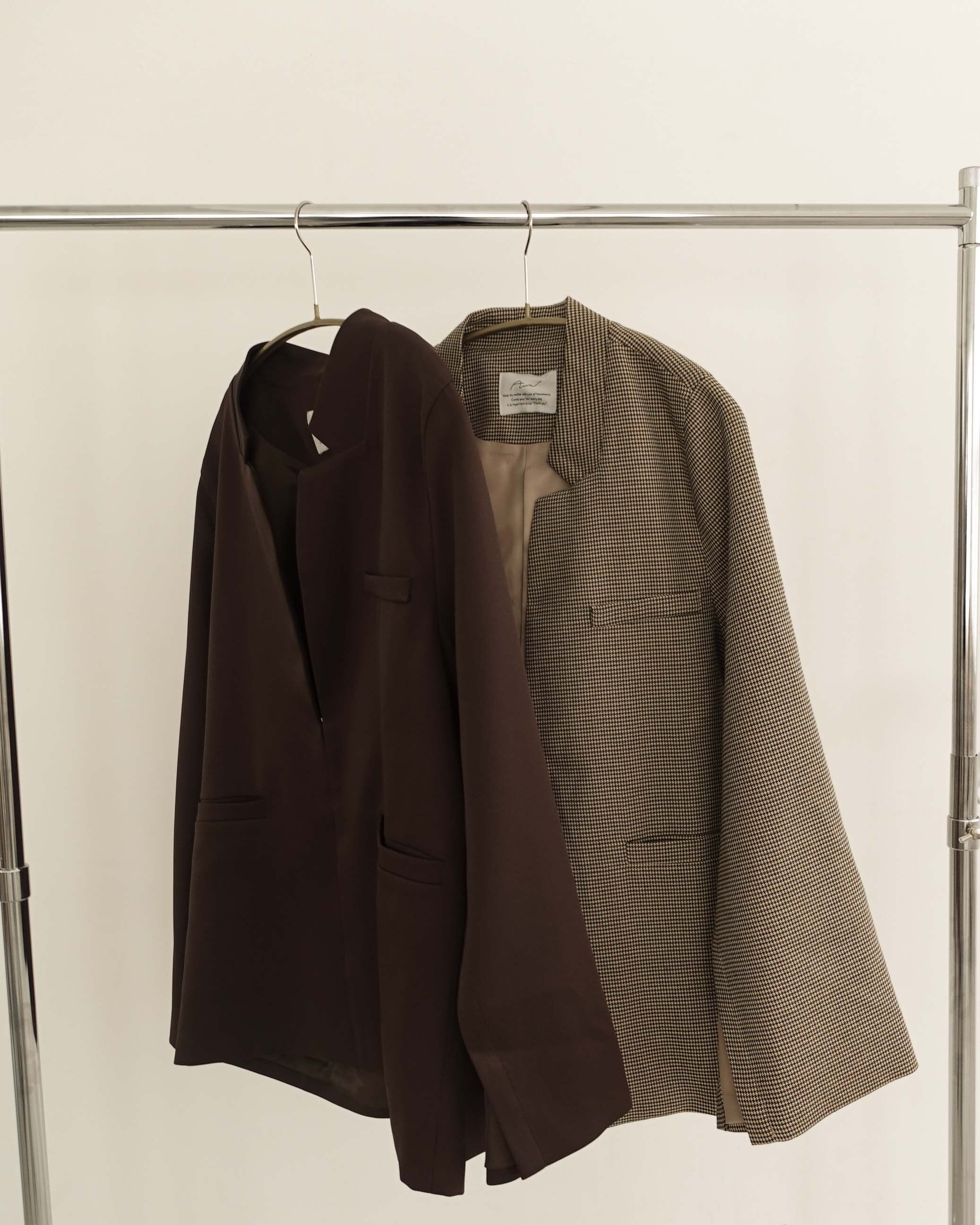 【alumu】slit design sleeve belt jacket