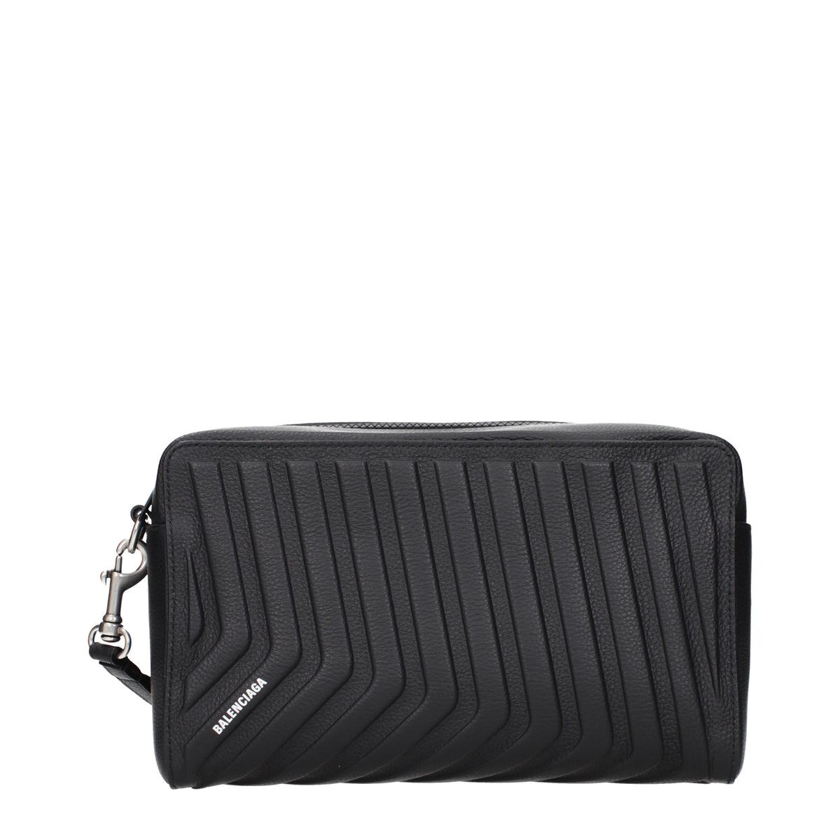 BALENCIAGA バレンシアガ メンズ クラッチバッグ レザー ブラック