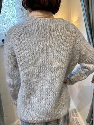 60’s pastel blue mohair cardigan