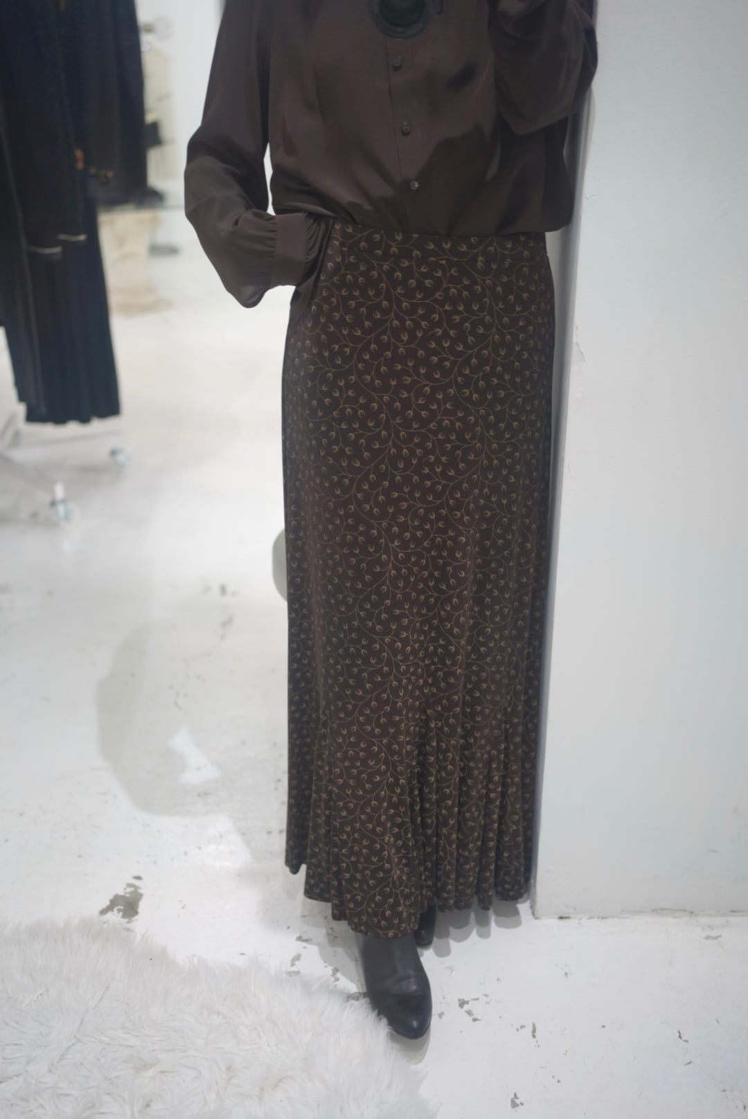 petit flower frill skirt