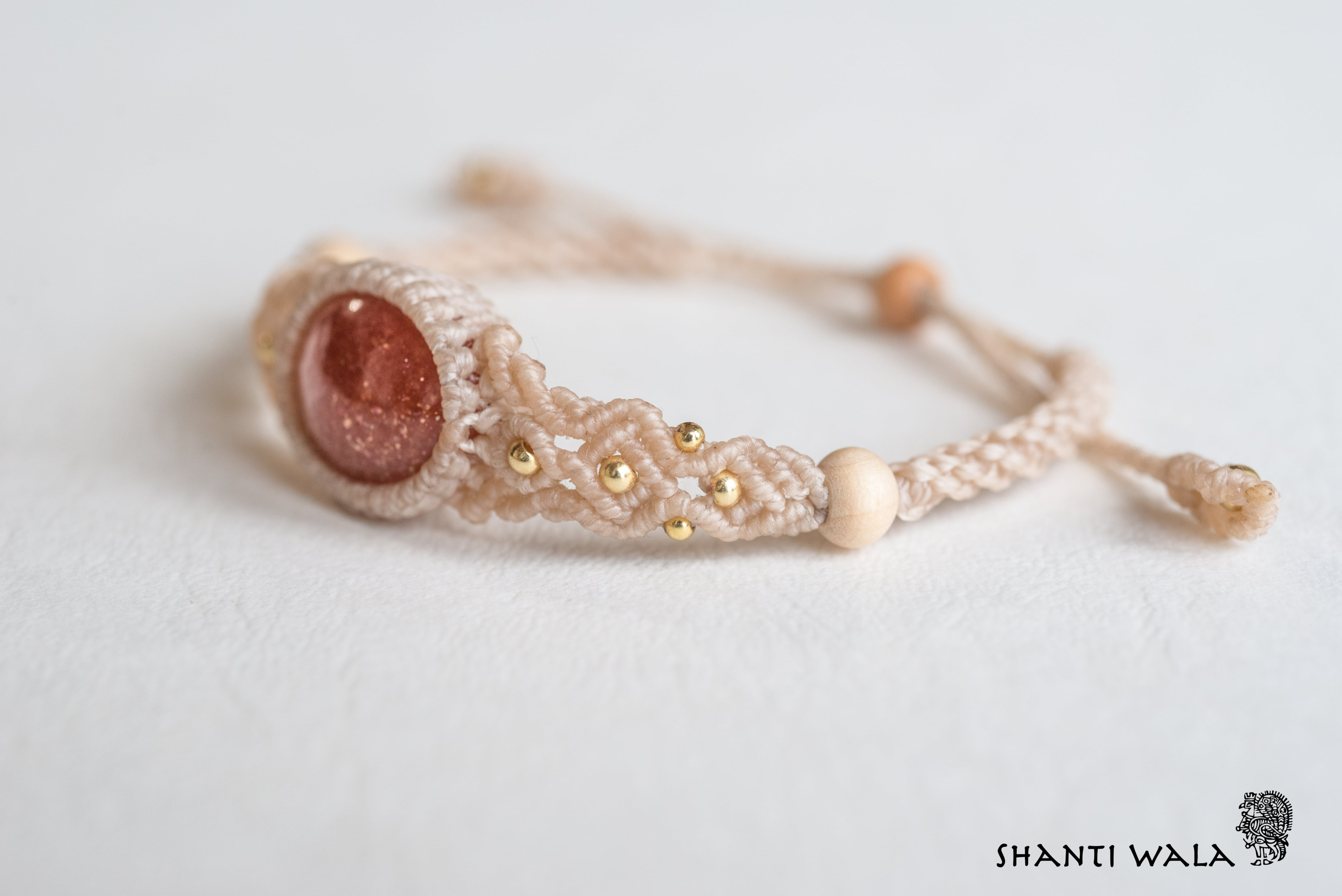 マ*シ様 超ギラギラ極美サンストーンブレスレット41g