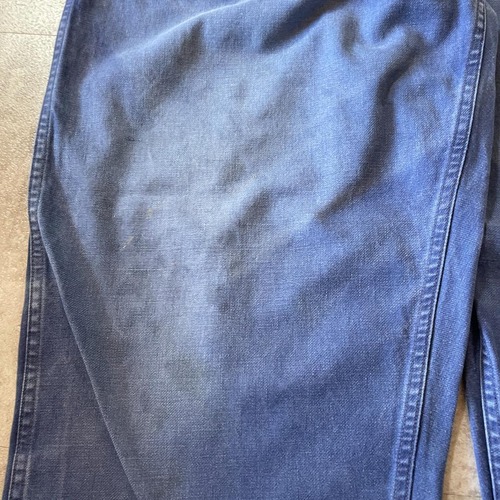 50-60s メタルボタン フレンチワーク Metis ブルー パンツ W38 詳細写真6