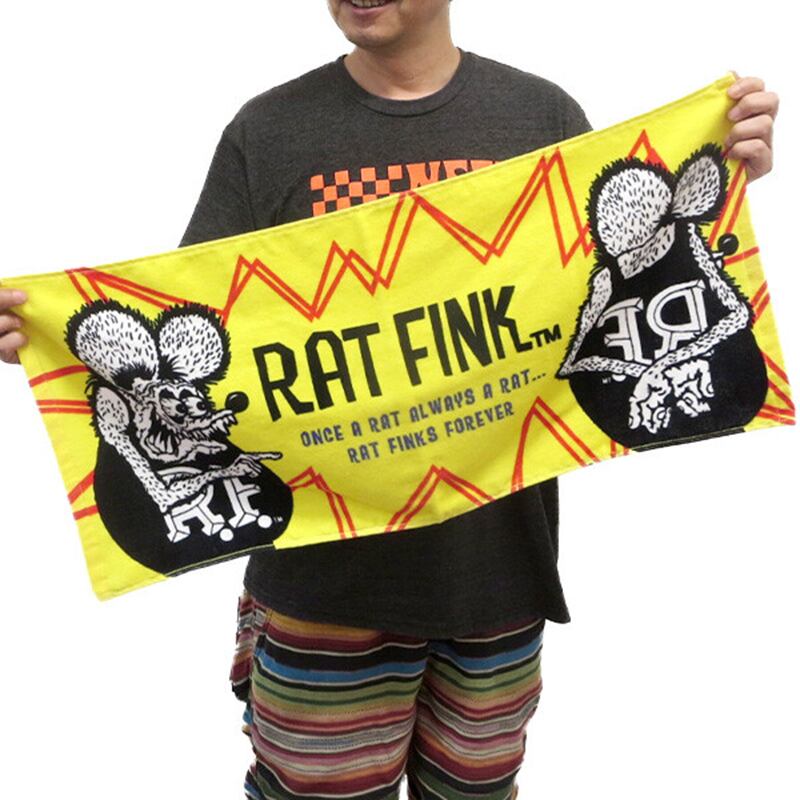 RAT FINK ラットフィンク フェイスタオル（イエロー） | ガボット