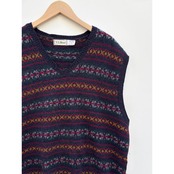 90s L.L.Bean WOOL KNIT VEST MADE IN SCOTLAND  Size XL
