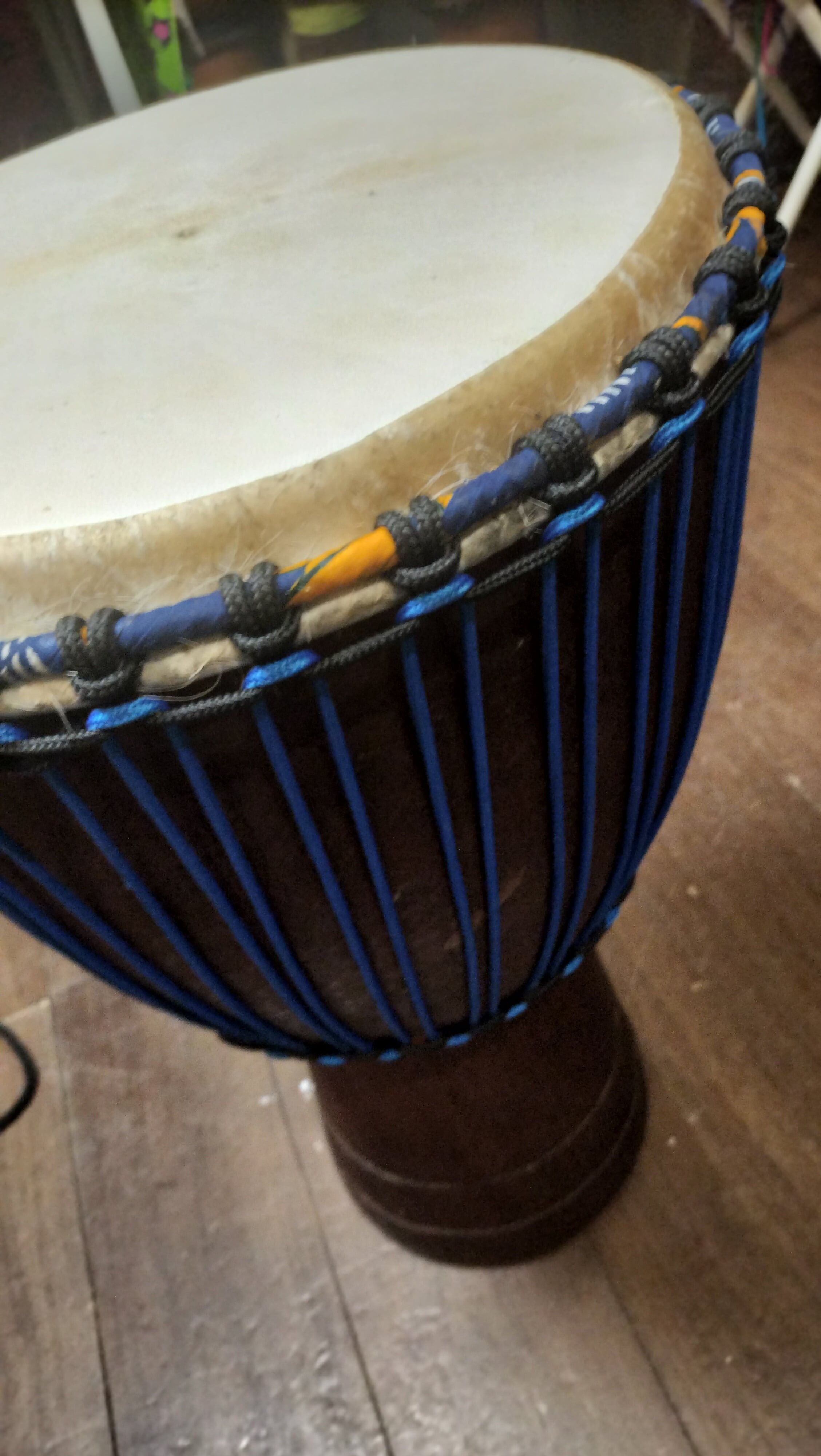 コートジボワール産ジャンベ コートジボワール製 Tribal Beat ジャンベ（フルカスタム・イロコ材