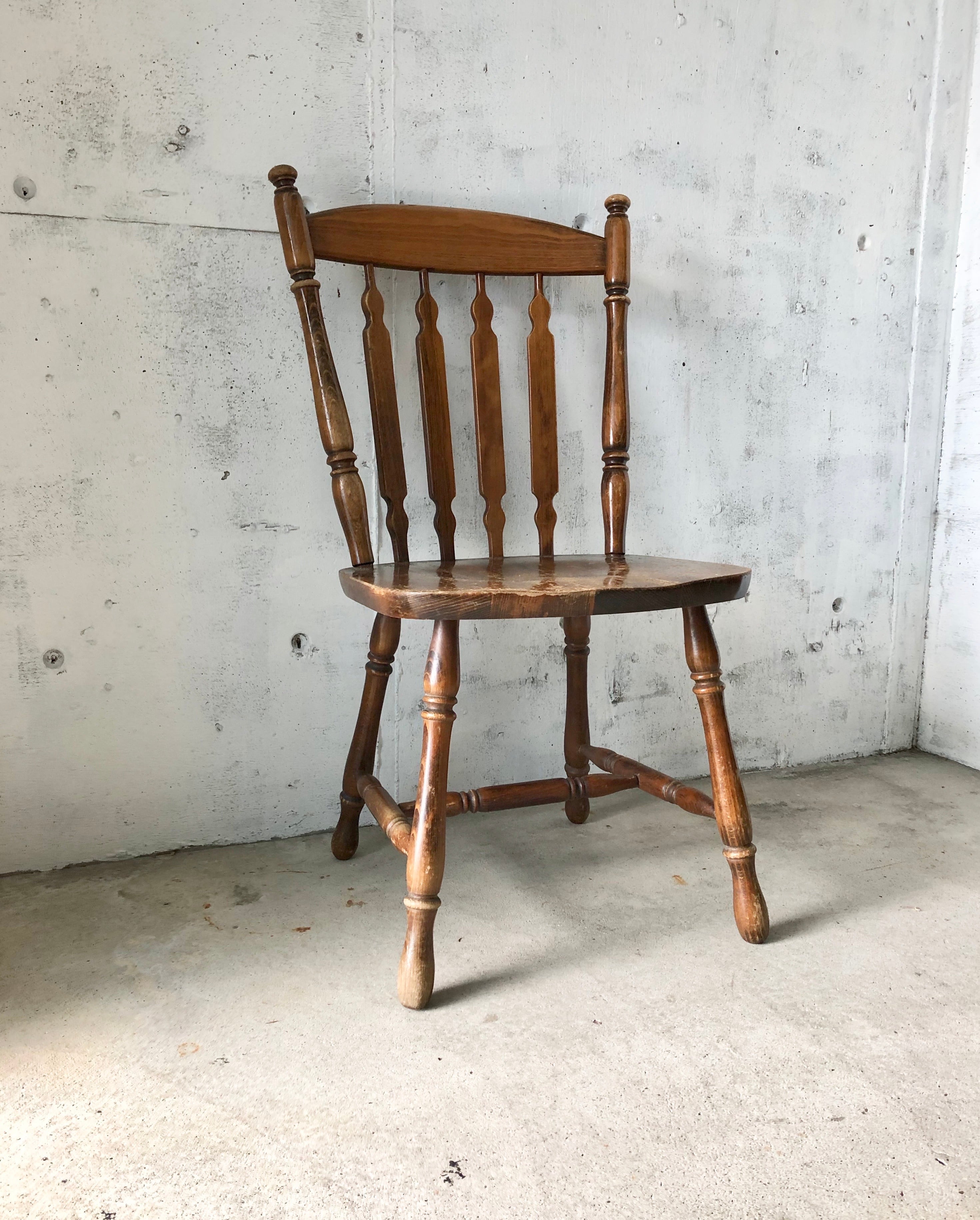 ろくろ脚の木製チェア［古家具］ | giraffes craft