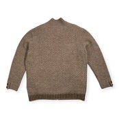 美品 PAPAS パパス ダウンライナー付き ジップアップ ウールニット ジャケット サイズ 50 L /ワッペン付き/メンズ