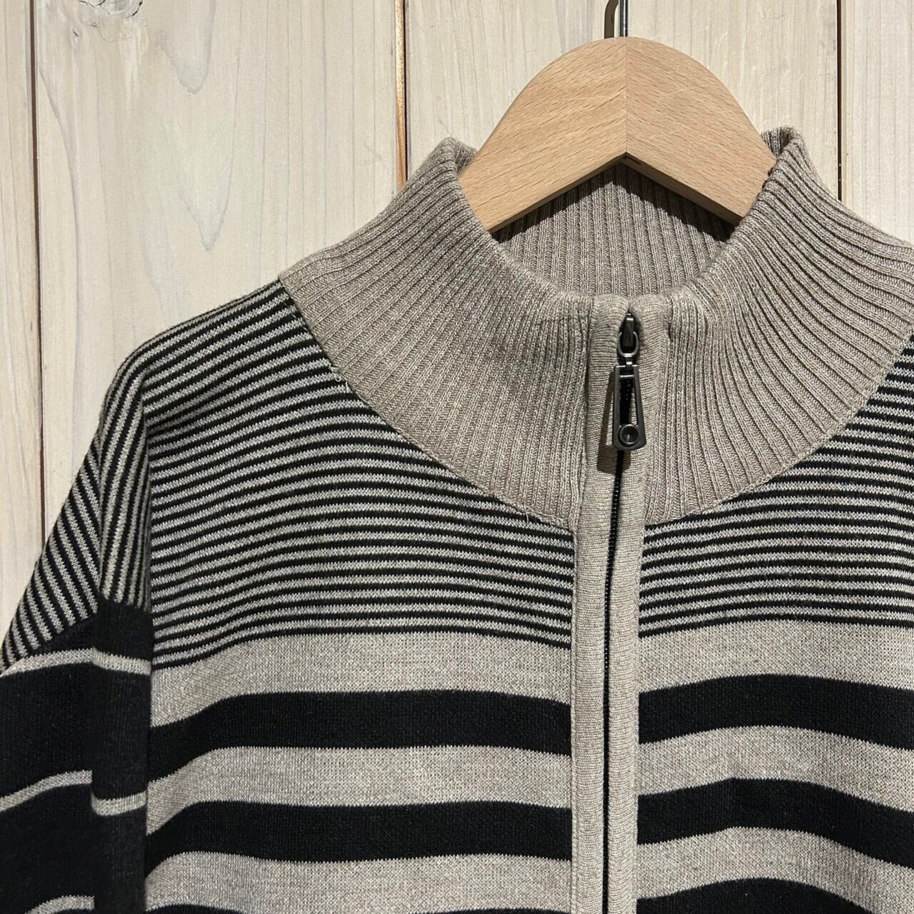 a.k.a.C.a.k.a】Border Pattern Vintage Loose Drivers Knit | Caka 