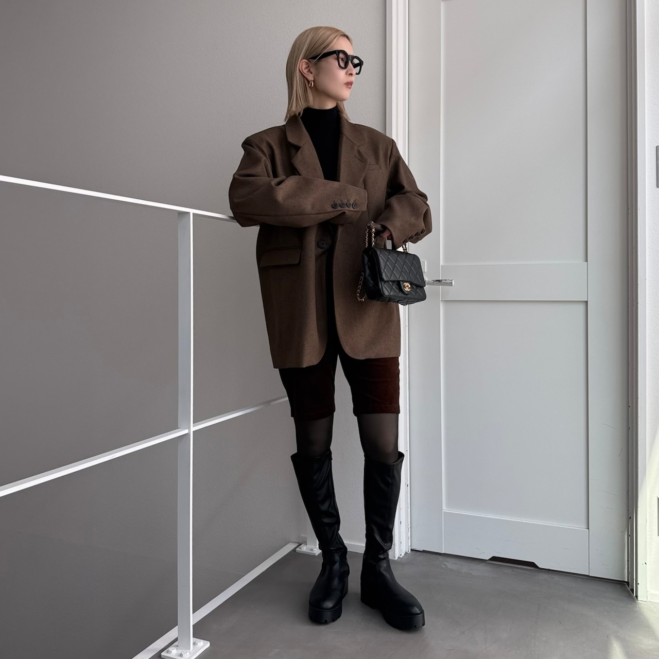 corduroy biker PT/brown