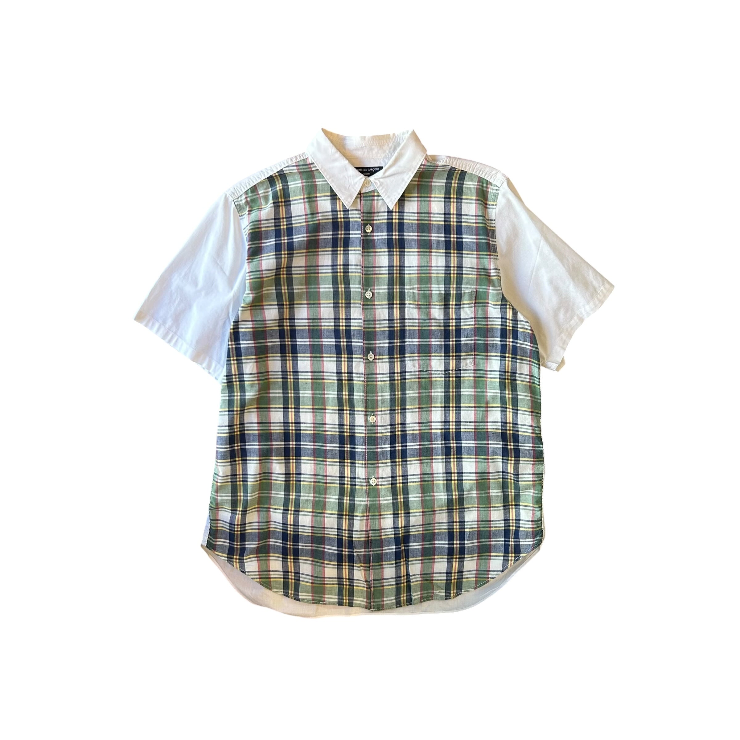 GARÇONS HOMME” Switch check cotton S/S shirt | Kissmet
