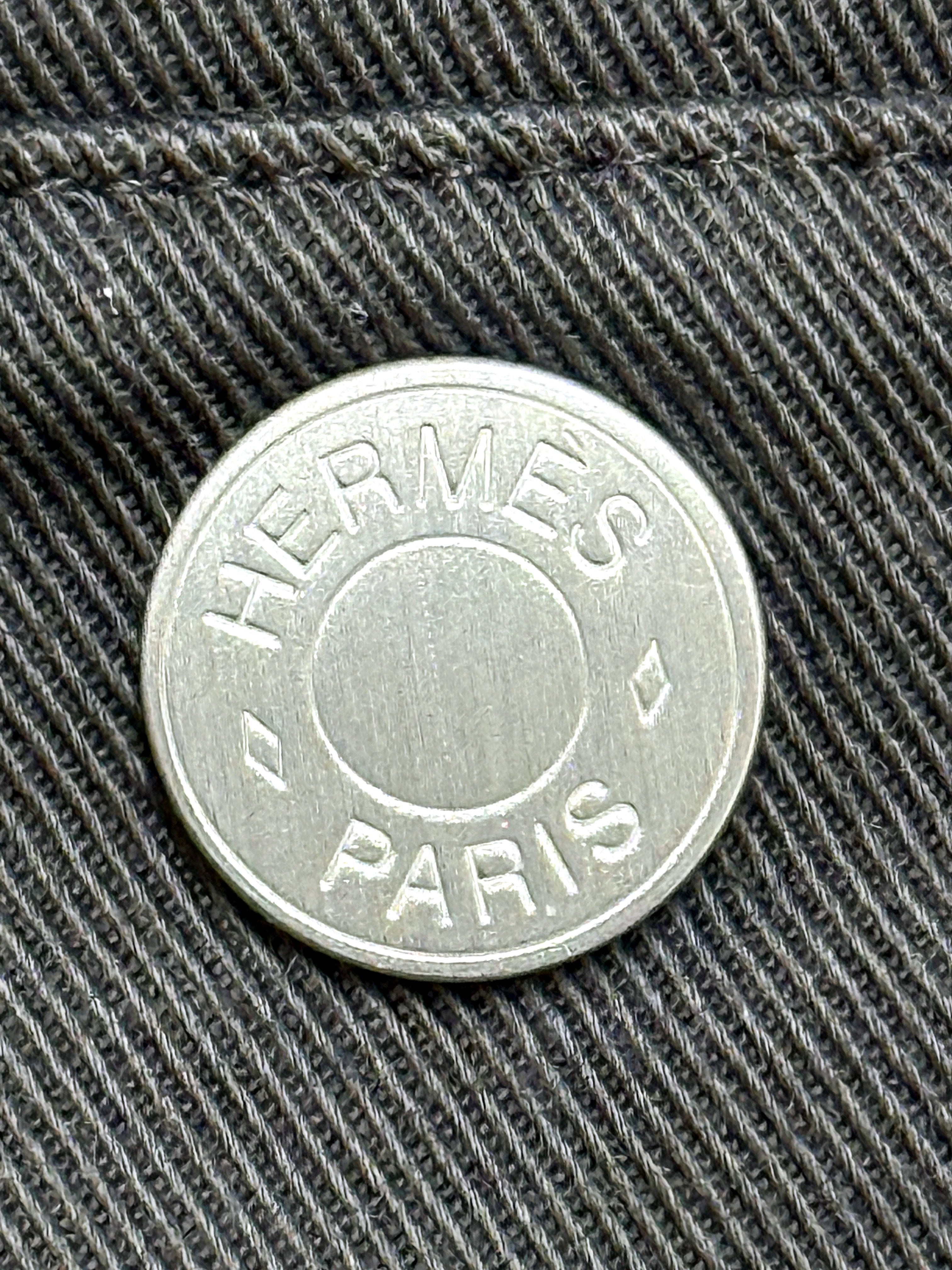HERMES エルメス ジップ セリエボタン ジョガーパンツ 44 L メンズ