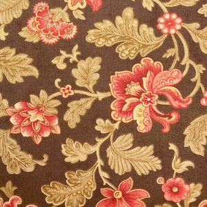 最後の１枚！USAコットン 希少な絶版品　Aster Manor クラシックフローラル　モダM38