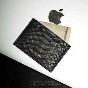 Python Card case / Black