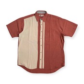 80s 90s Mr.JUNKO ジュンコシマダ JUNKO SHIMADA 切替 半袖シャツ サイズ M /ビンテージ/オールド/メンズ/日登美