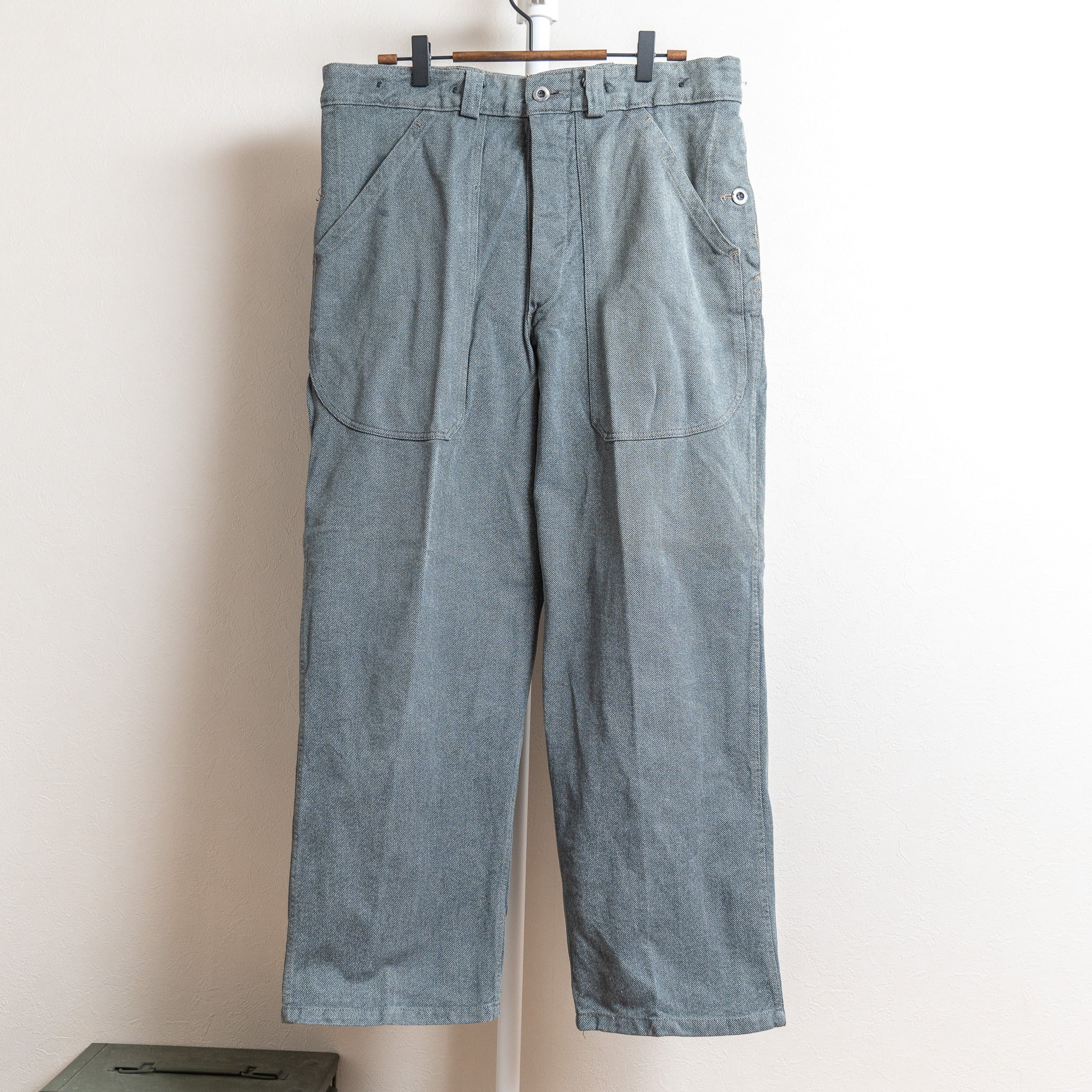 【1950s】Swiss Army Denim Work Trousers 