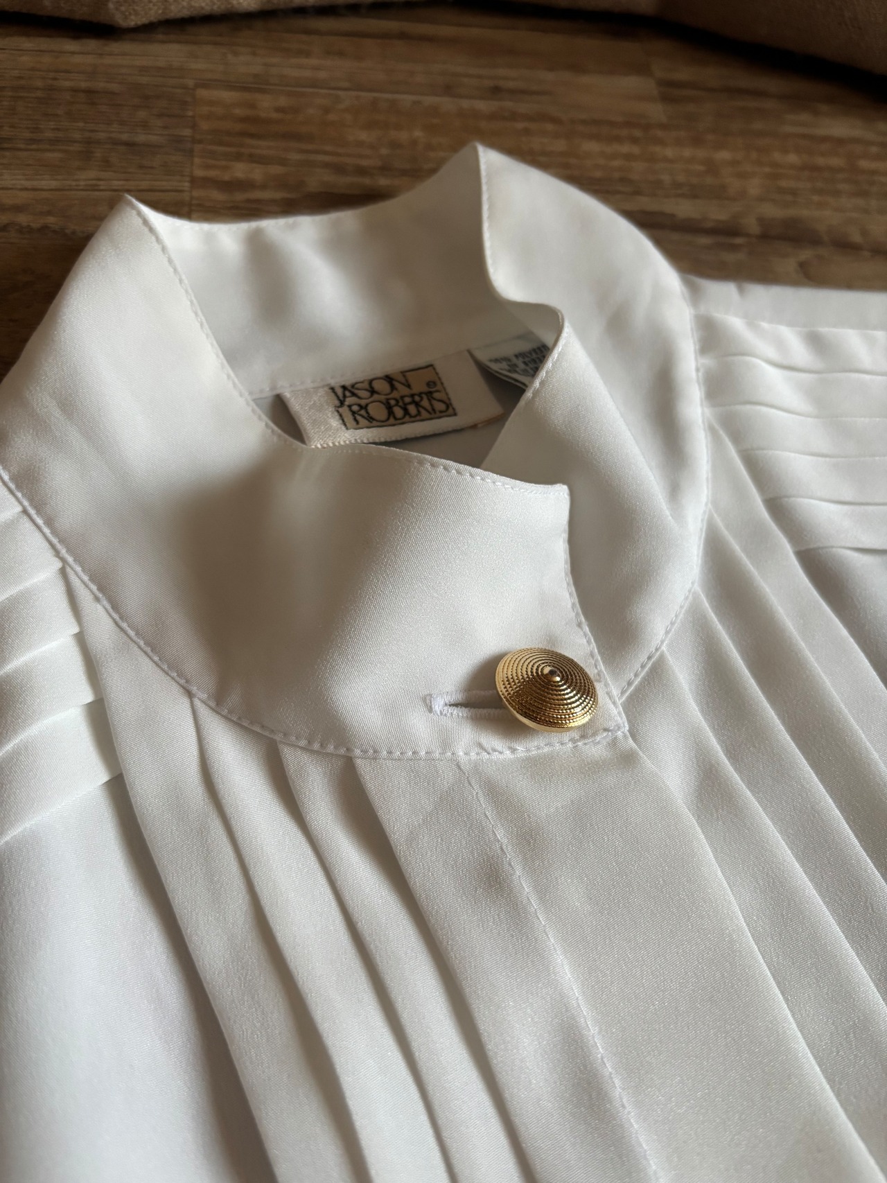 JASON ROBERTS classical white shirt-5112-1