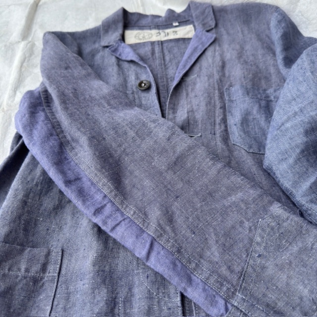 フランス海軍 ラミーリネンスモックジャケット 50S 画像7