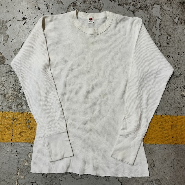 Used 長袖◆L 80s USA製 vintage Hanes サーマル ロンT◆USA古着 ヴィンテージ
