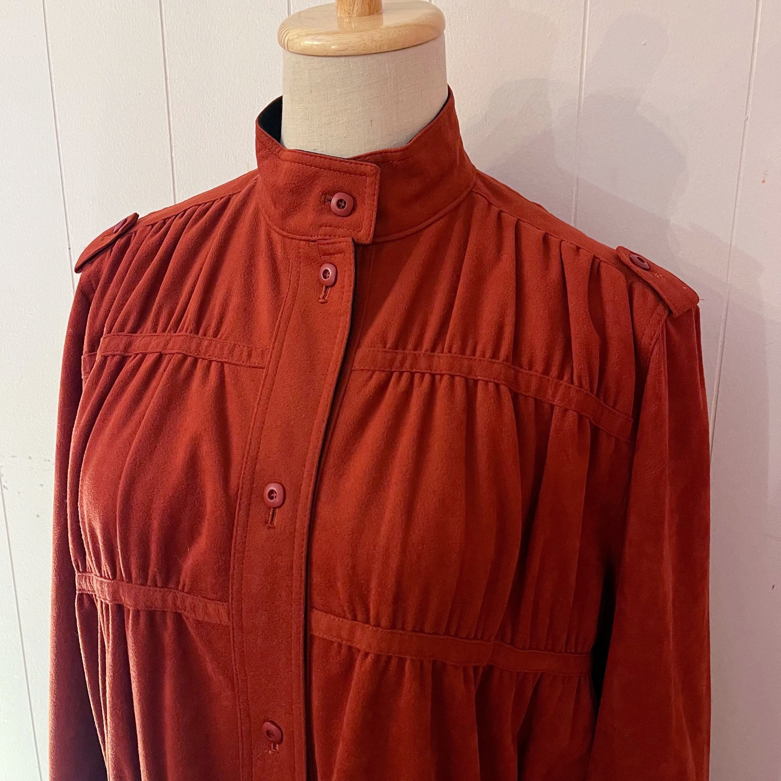 dark orange gather ribbon one-piece