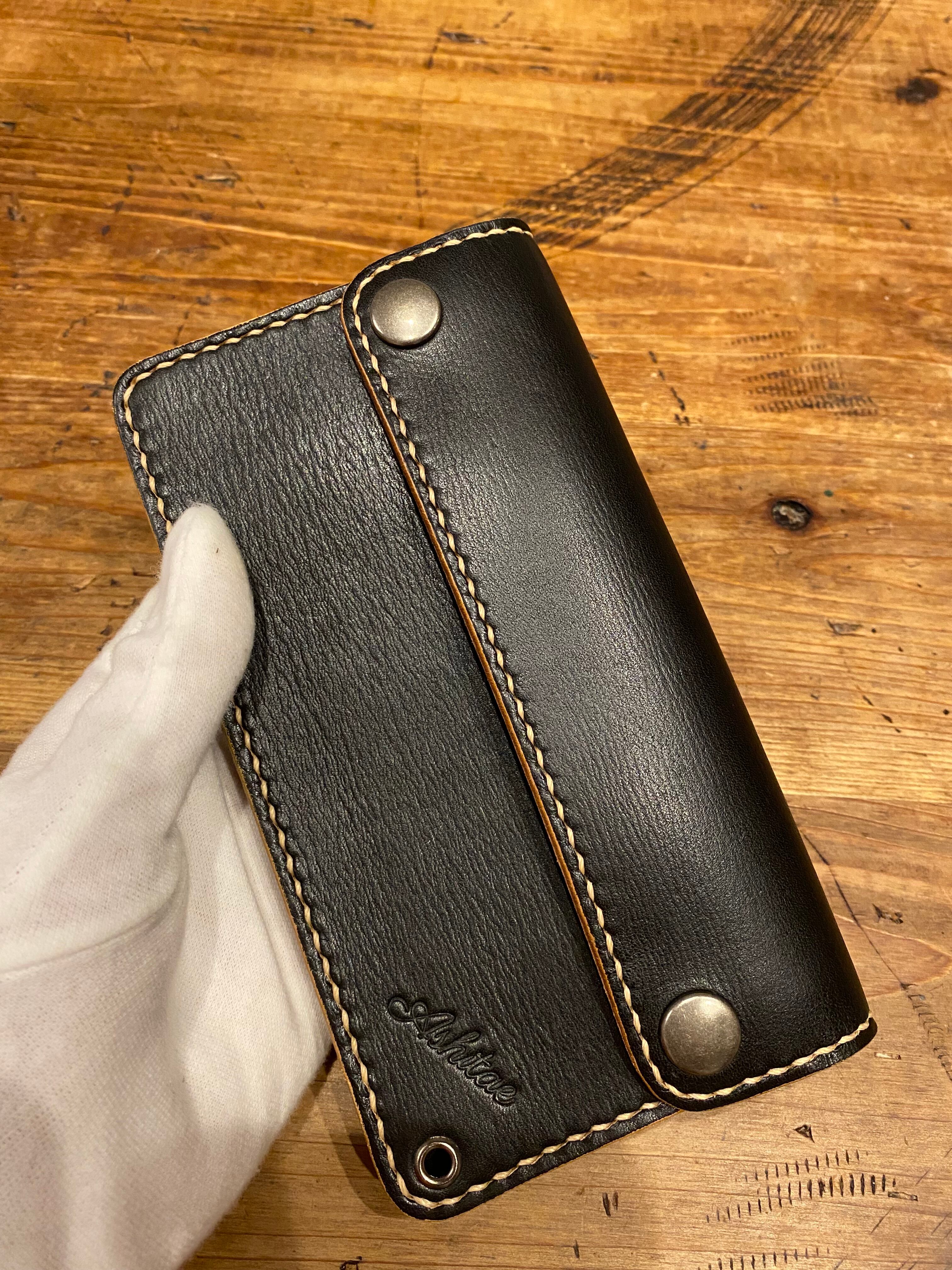 トラッカーウォレット　TW02-BK ブラック　財布　長財布　本革 トラッカーウォレット TW02-BK ブラック 財布 長財布 本革