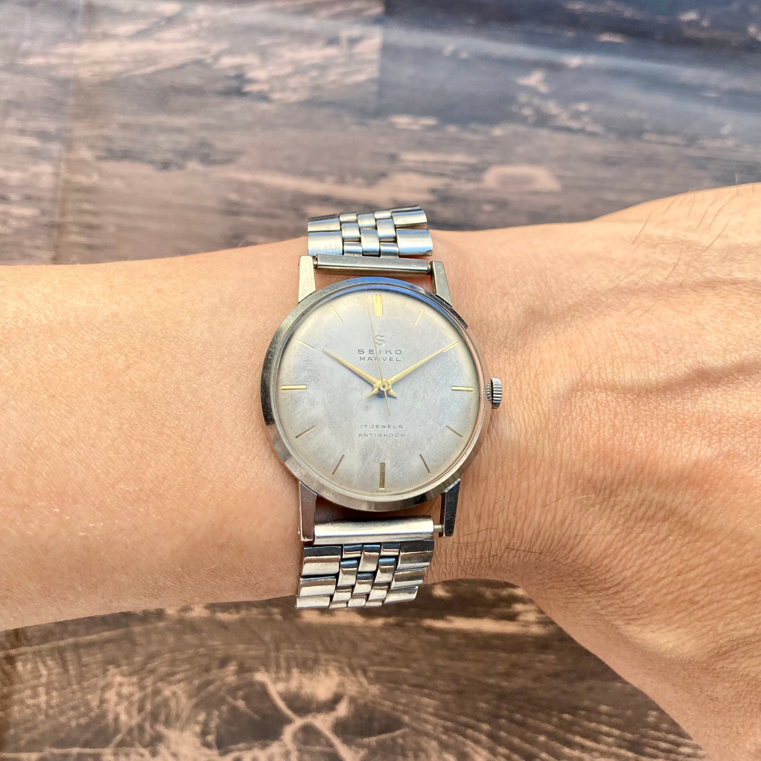 動作品】セイコー マーベル 腕時計 1959年 昭和34年 手巻き メンズ 