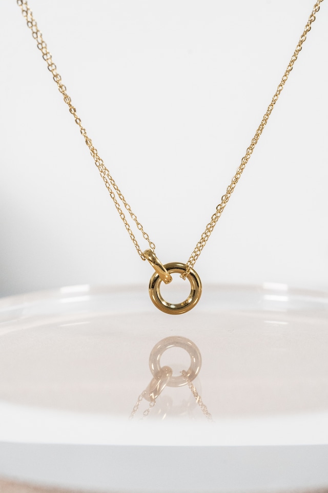 double circle necklace