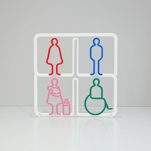 ツケレルン（3Wayピクトサイン）軽量 アクリル 突き出し 看板 （トイレ 授乳室 サイン ）3way-0089