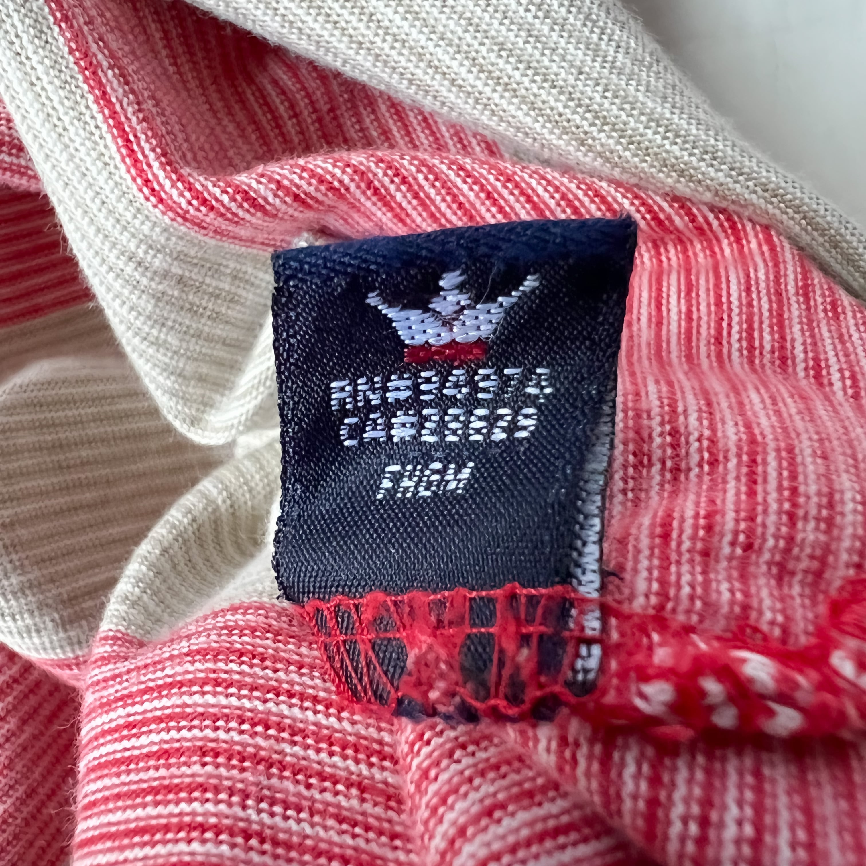 90s old stussy made in “canada” Swiss army blanket border long
