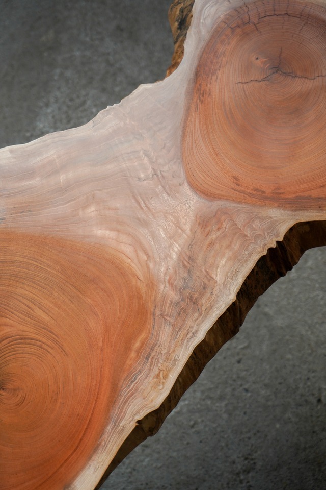 大きな欅の輪切り ローテーブル（高さ・カラー変更無料）