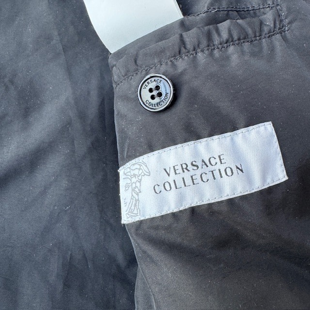 Gianni Versace ダウンジャケット 90s ブラック パファー ヴェルサーチ 古着 L〜XL 画像15