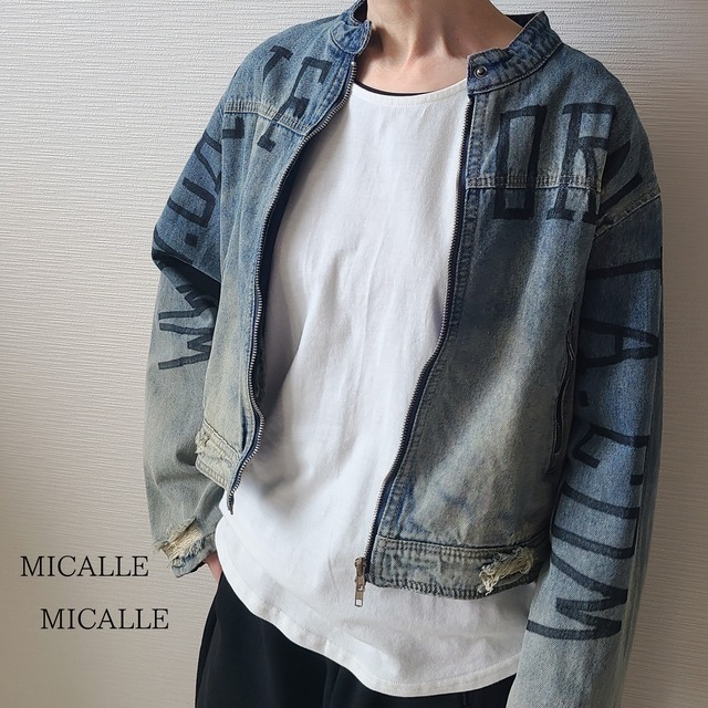 【MICALLE MICALLE】ハンドアートデニムジャケット(MMA150JCA)