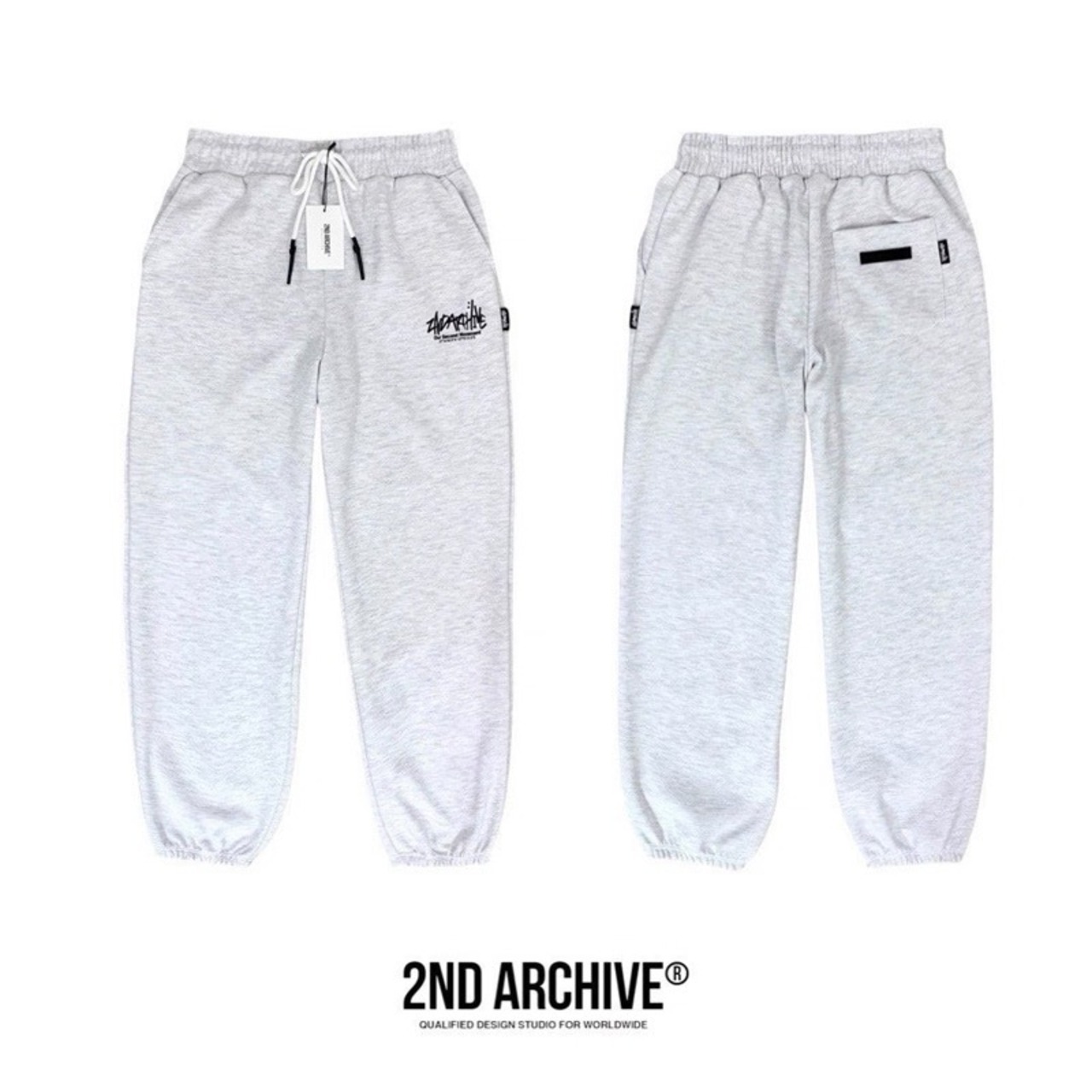 【1点のみ】A/W 2nd041 2ND ARCHIVE SWEATPANTS ライトグレー 即納24時間以内発送