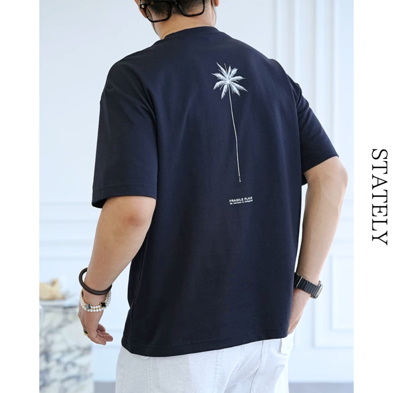 Palm Shadow  ヤシグラフィックTee/4color_T126・画像9