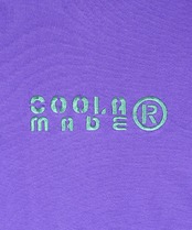 【直営限定ITEM】COOLA MADE®エンブロイダリーコンパクトTシャツ (PURPLE) CQ-47067H