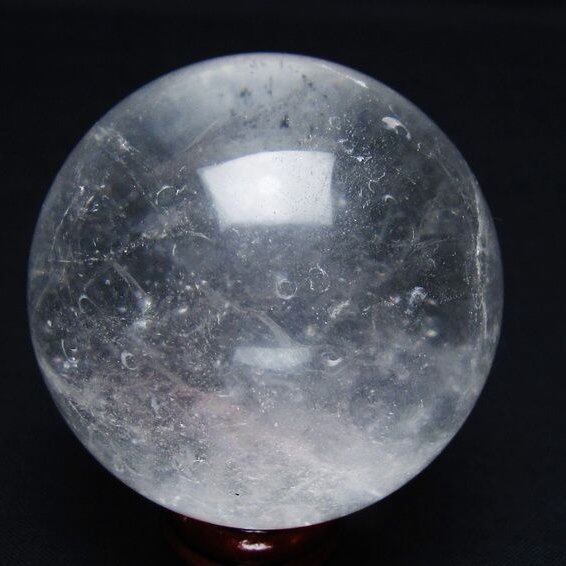 水晶 丸玉 57mm スフィア 置物 水晶玉 一点物 151-9021