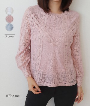 【再入荷】華奢レースのブラウス_a0062008017